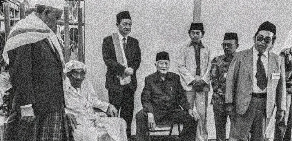 Para ulama Nahdlatul Ulama berfoto bersama