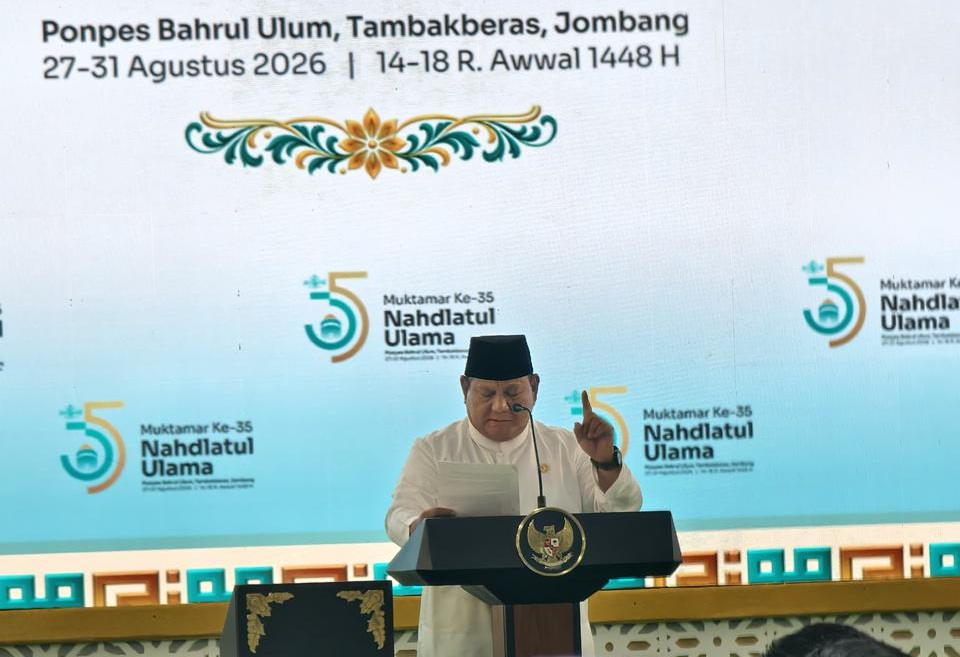 Pembukaan Muktamar, Presiden Prabowo: Cita-Cita Pendiri NU Adalah Bangsa yang Adil dan Makmur