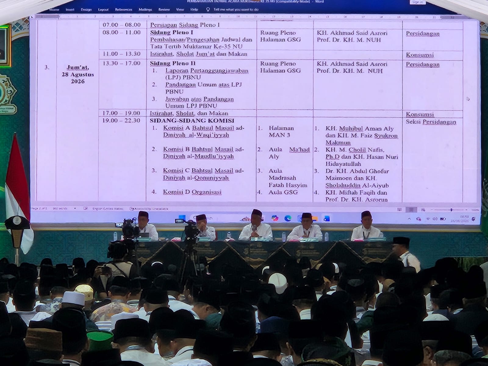 Suasana Pleno Ke-1